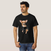 Cute Chihuahua in uw zakkerst T-shirt (Voorkant volledig)
