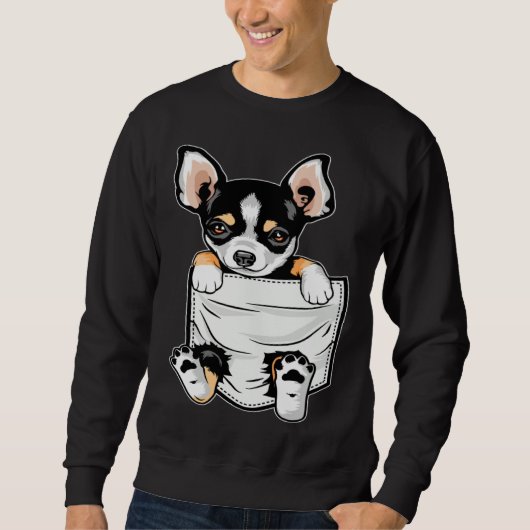 Cute Chihuahua In Your Pocket Christmas Trui (Voorkant)