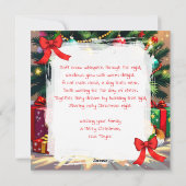 Cute Chihuahua Napping Under the Christmas Tree Feestdagenkaart (Achterkant)