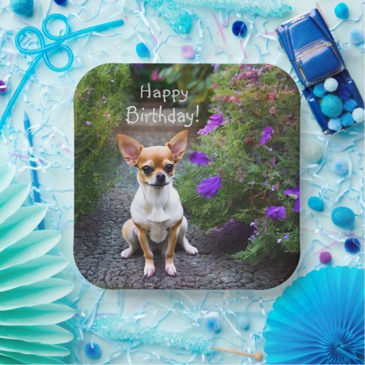 Cute Chihuahua Papieren Bordje (Feest)