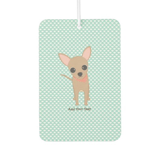 Cute Chihuahua Personalized Luchtverfrisser (Voorkant)
