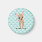 Cute Chihuahua Personalized School Magneet (Voorkant)