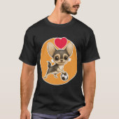 Cute Chihuahua playing with its ball T-shirt (Voorkant)