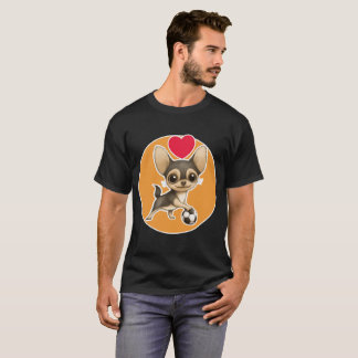 Cute Chihuahua playing with its ball T-shirt