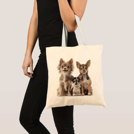 Cute Chihuahua Puppies Tote Bag (Voorkant (product))