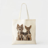 Cute Chihuahua Puppies Tote Bag (Voorkant)