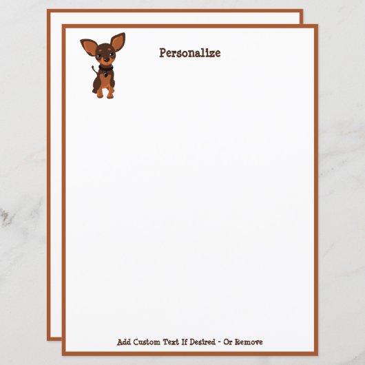 Cute Chihuahua Puppy Dog Pet personaliseren (Voorkant / Achterkant)