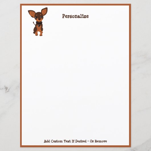 Cute Chihuahua Puppy Dog Pet personaliseren (Voorkant)