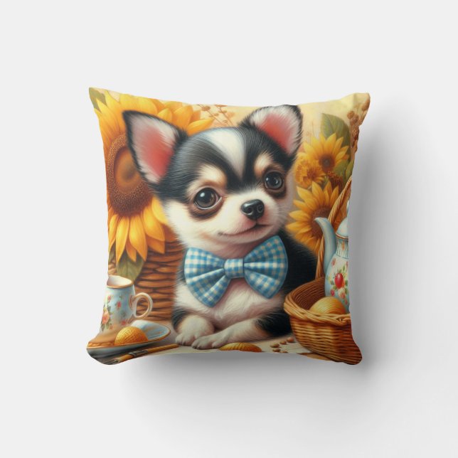 Cute Chihuahua Puppy Kussen (Voorkant)