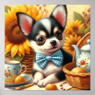 Cute Chihuahua Puppy Poster