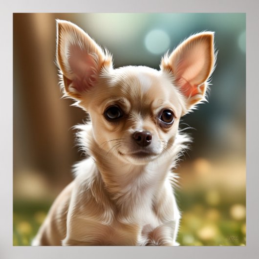 Cute Chihuahua Puppy Poster (Voorkant)