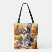Cute Chihuahua Puppy Tote Bag (Achterkant)