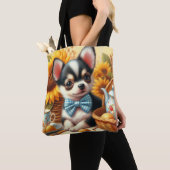 Cute Chihuahua Puppy Tote Bag (Dichtbij)