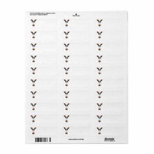 Cute Chihuahua Puppy Wearing Sunbril Etiket (Full Sheet)