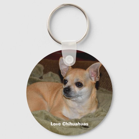 Cute Chihuahua Resting Sleutelhanger (Voorkant)