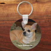 Cute Chihuahua Resting Sleutelhanger (Voorkant)