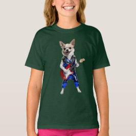 Cute Chihuahua Rockster Kids T-Shirt
