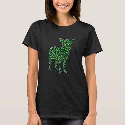 Cute Chihuahua Saint Patrick S Day Dogs Dad Ma T-shirt (Voorkant)