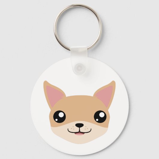 Cute Chihuahua Sleutelhanger (Voorkant)