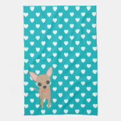 Cute Chihuahua Theedoek (Verticaal)