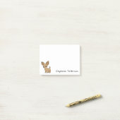 Cute Chihuahua Tiny Dog Custom Post-it® Notes (Op bureau)