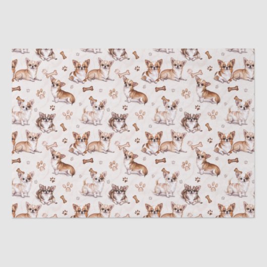 Cute Chihuahua Tissuepapier (Voorkant)