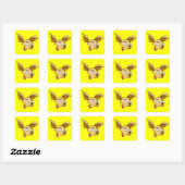 Cute Chihuahua Vierkante Sticker (Vel)
