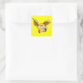 Cute Chihuahua Vierkante Sticker (Tas)