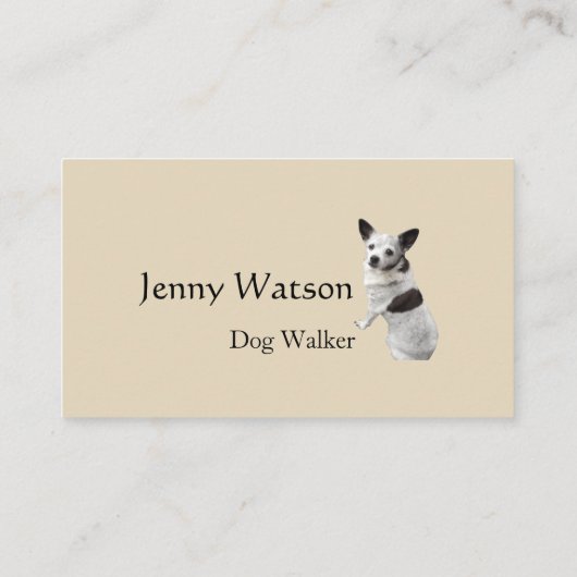 Cute Chihuahua Visitekaartje (Achterkant)