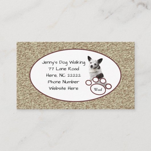 Cute Chihuahua Visitekaartje (Voorkant)