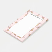 Cute Chihuahua Waterverf Painted Pink Brown Post-it® Notes (Schuin)