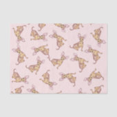 Cute Chihuahua Waterverf Painted Pink Brown Tissuepapier (Voorkant)