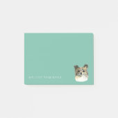Cute Chihuahua Waterverf Portrait | Jouw namen toe Post-it® Notes (Voorkant)