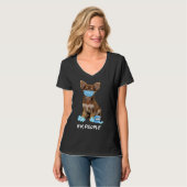Cute Chihuahua Wearing Face Mask Ew T-shirt (Voorkant volledig)
