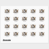 Cute Chihuahuas Ronde Sticker (Vel)