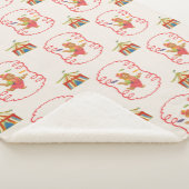 Cute Child Circus Bear Framed Sherpa Blanket Deken (3/4)