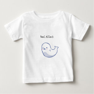 Cute Child Seal Attack T Shirt Animal Zee Creature