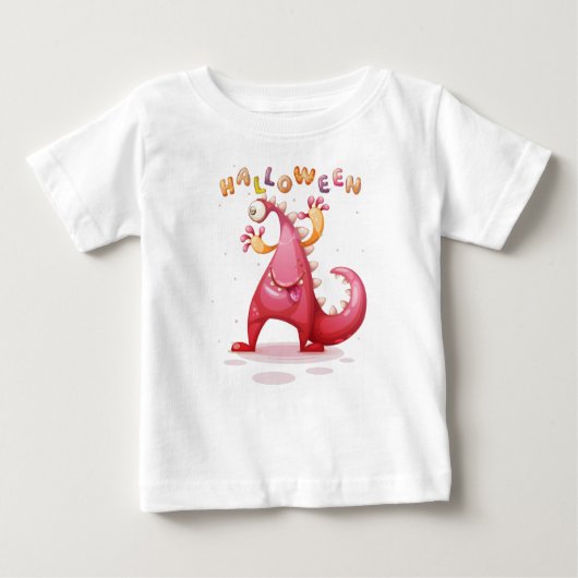 Cute Childish Dino Halloween Monster Toddler (Voorkant)