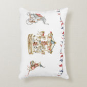 Cute Children Circus Carnival Animals Pattern Accent Kussen (Voorkant(Verticaal))