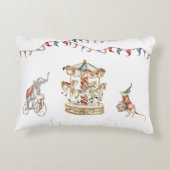 Cute Children Circus Carnival Animals Pattern Accent Kussen (Achterkant)