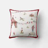 Cute Children Circus Carnival Animals Pattern Kussen (Achterkant)