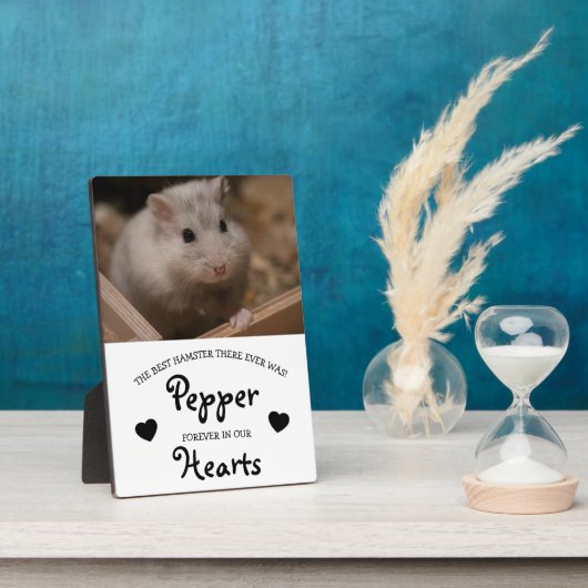 Cute Children's Pet Memorial Fotoplaat (Zijkant)