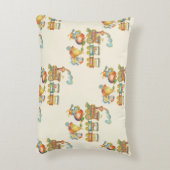 Cute Child's Bird Apple Train Accent Pillow Kussen (Achterkant (Verticaal))