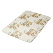 Cute Child's Bird Apple Train Bathmat Badmat (Gekanteld)