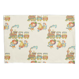 Cute Child's Bird Apple Train Pillowcase Kussensloop