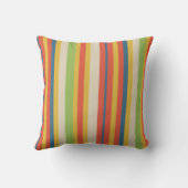 Cute Childs Circus Stripe Throw Pillow Kussen (Achterkant)