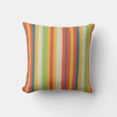 Cute Childs Circus Stripe Throw Pillow Kussen (Voorkant)