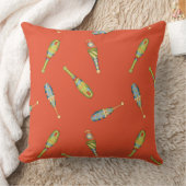 Cute Child's Juggling Sticks Red Throw Pillow Kussen (Deken)