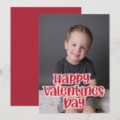 Cute Child's Photo Happy Valentine's Day Feestdagenkaart (Voorkant / Achterkant)
