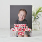 Cute Child's Photo Happy Valentine's Day Feestdagenkaart (Staand voorkant)